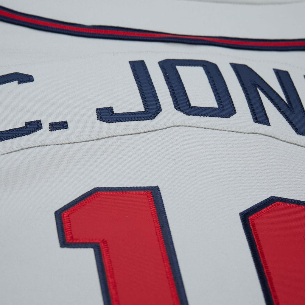 Chipper Jones Atlanta Braves 1995 Throwback Authentic Jersey - Gray