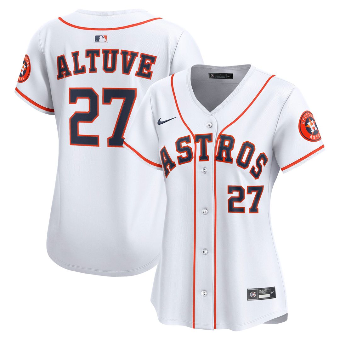 Jose Altuve Houston Astros Women's Home Limited Player Jersey - White