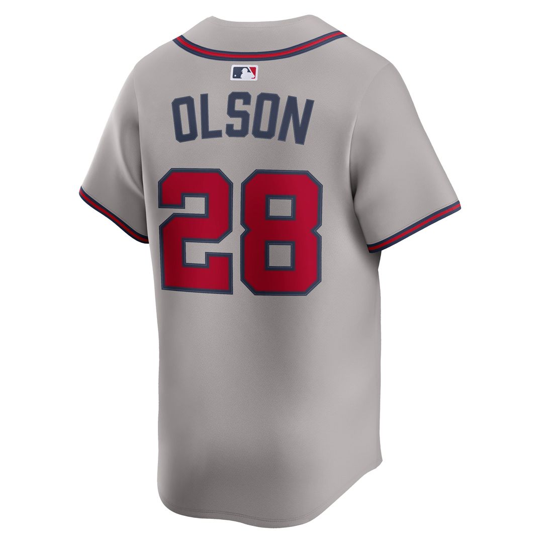 Matt Olson Atlanta Braves Road Limited Player Jersey - Gray