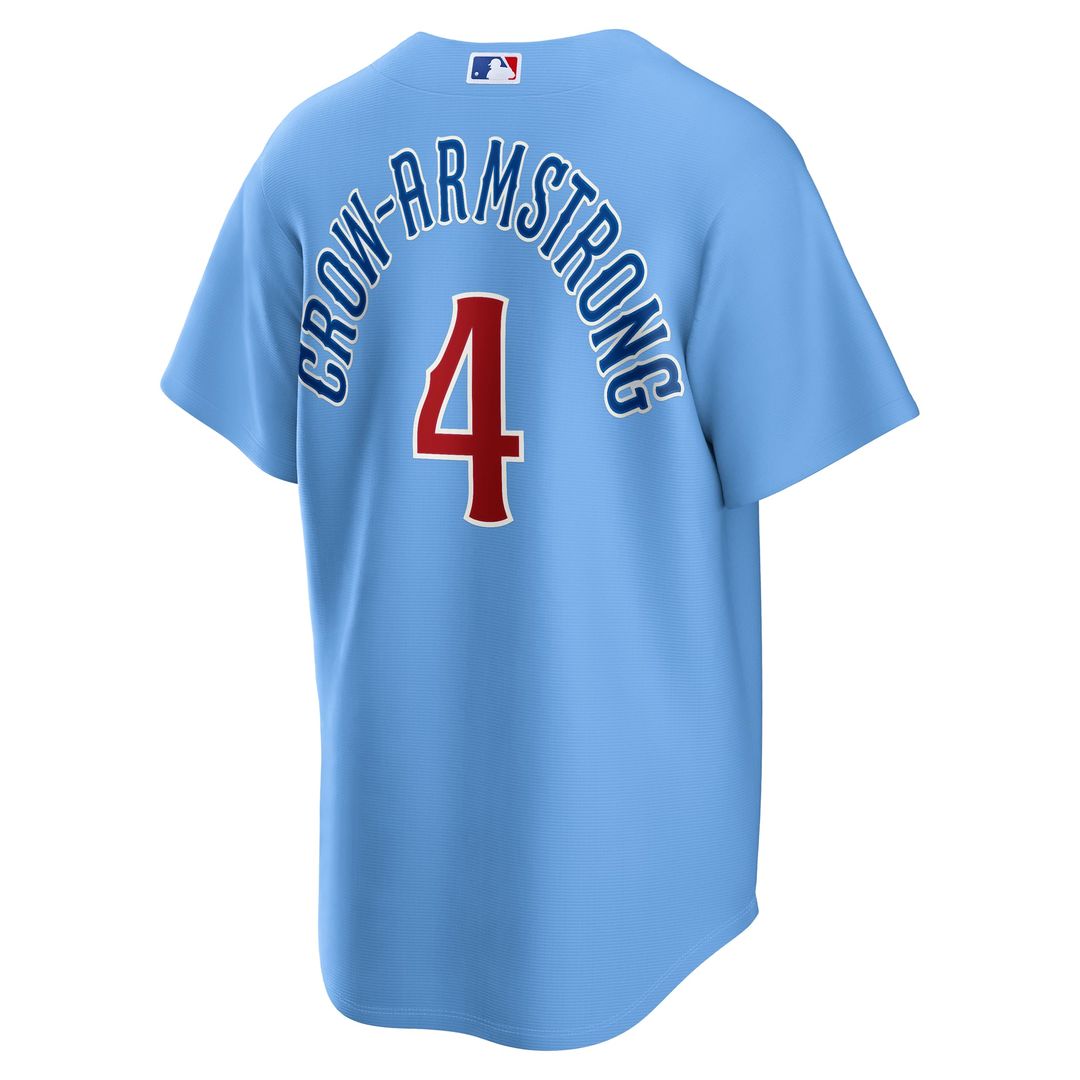 Pete Crow - Armstrong Chicago Cubs Alternate Replica Jersey - Light Blue