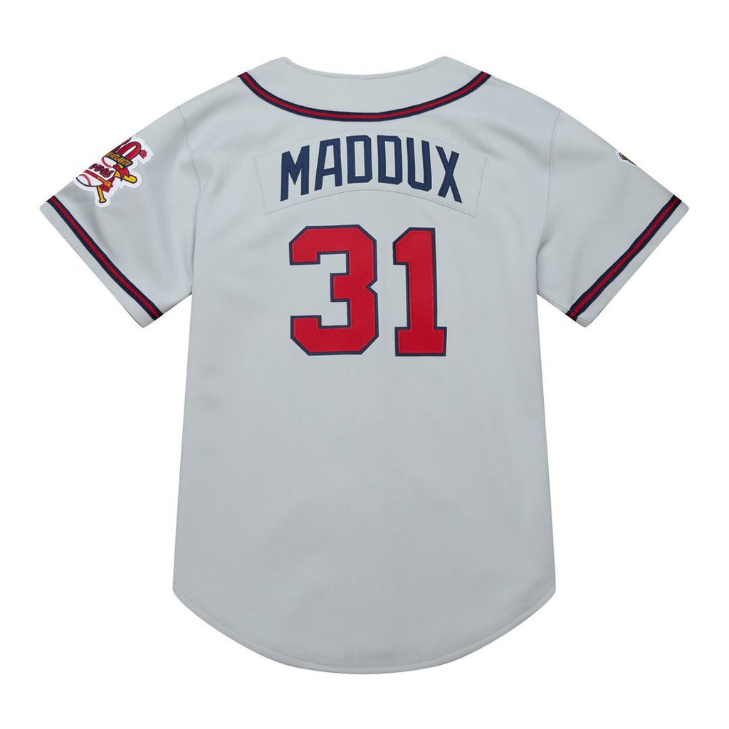 Greg Maddux Atlanta Braves 1995 Throwback Authentic Jersey - Gray