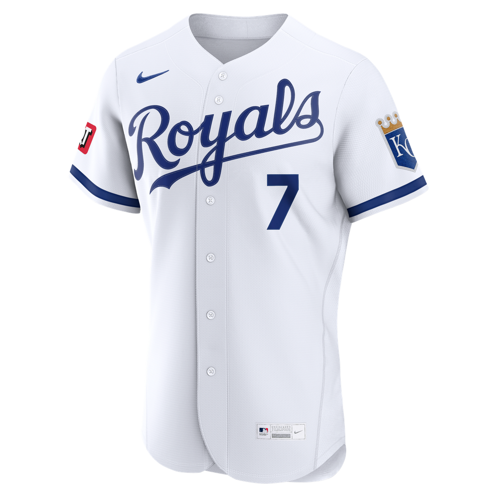 Bobby Witt Jr. Kansas City Royals Home Authentic Sponsor Patch Jersey - White