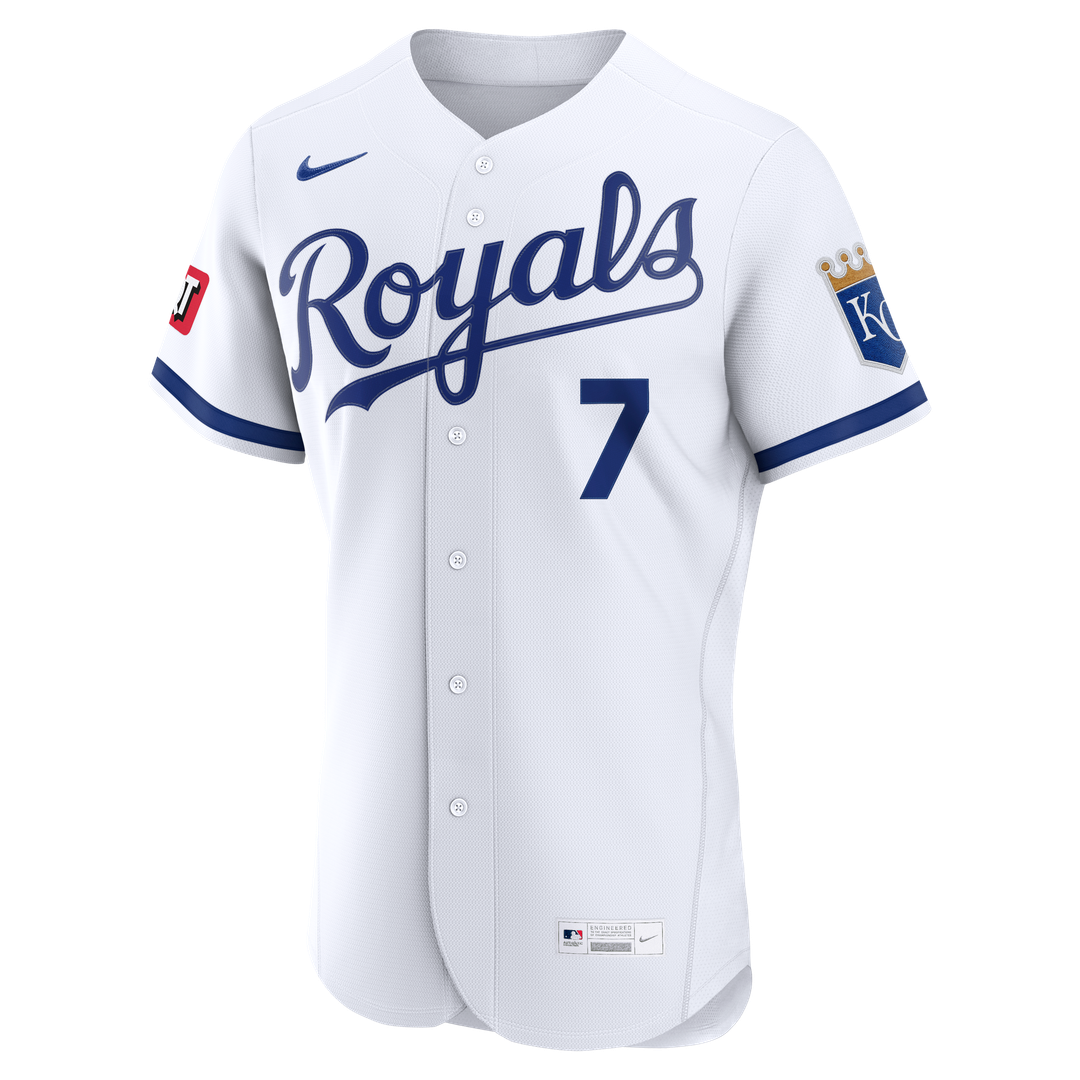 Bobby Witt Jr. Kansas City Royals Home Authentic Sponsor Patch Jersey - White