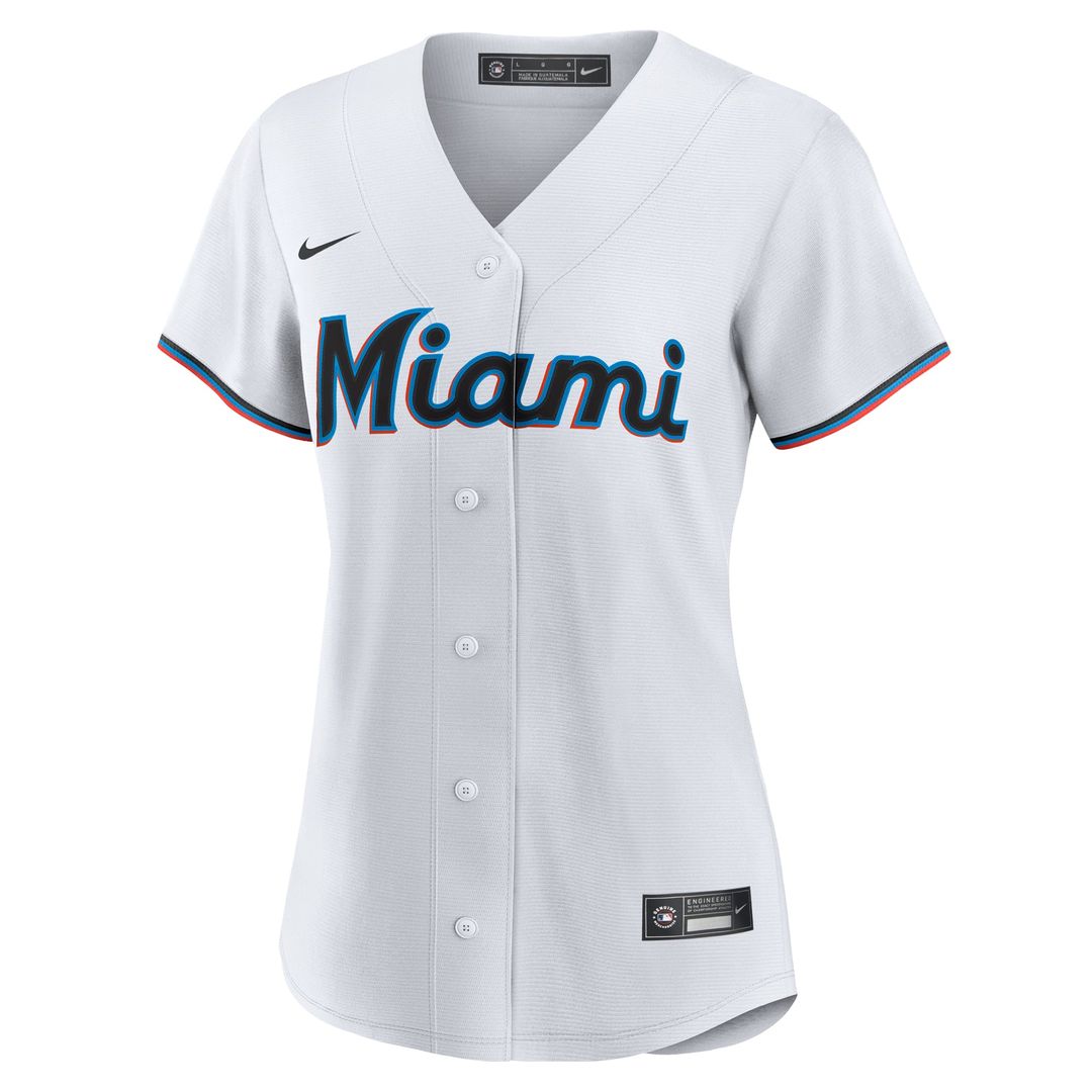 Eury Perez Miami Marlins Women's Home Replica Jersey - White