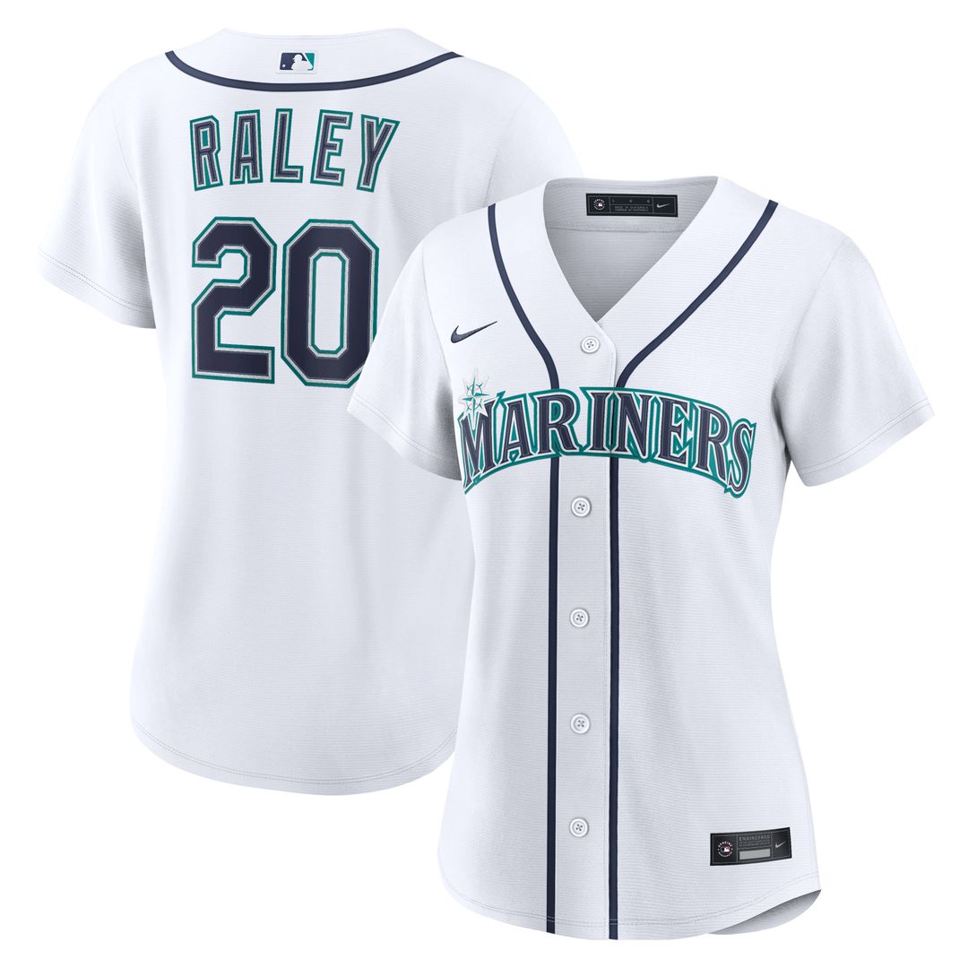 Luke Raley Seattle Mariners Women's Home Replica Jersey - White