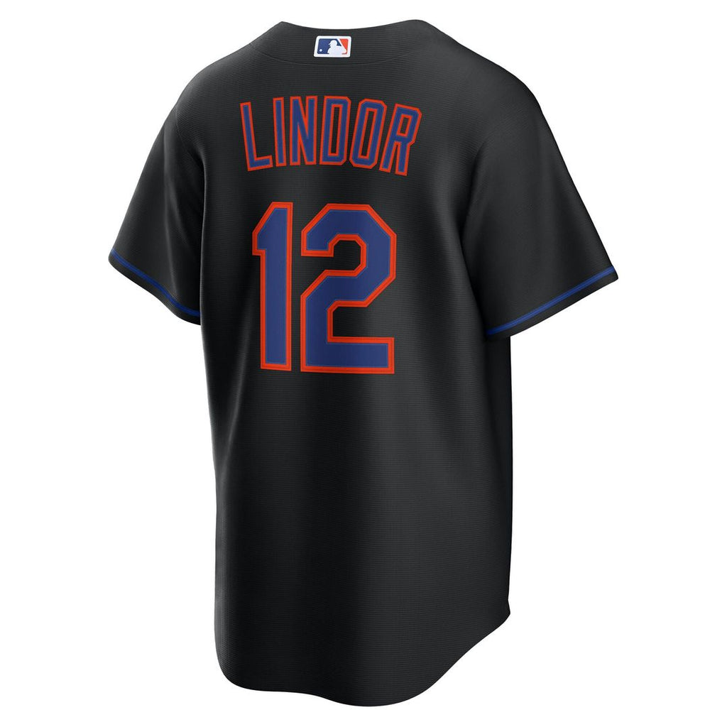Francisco Lindor New York Mets Alternate Replica Jersey - Black