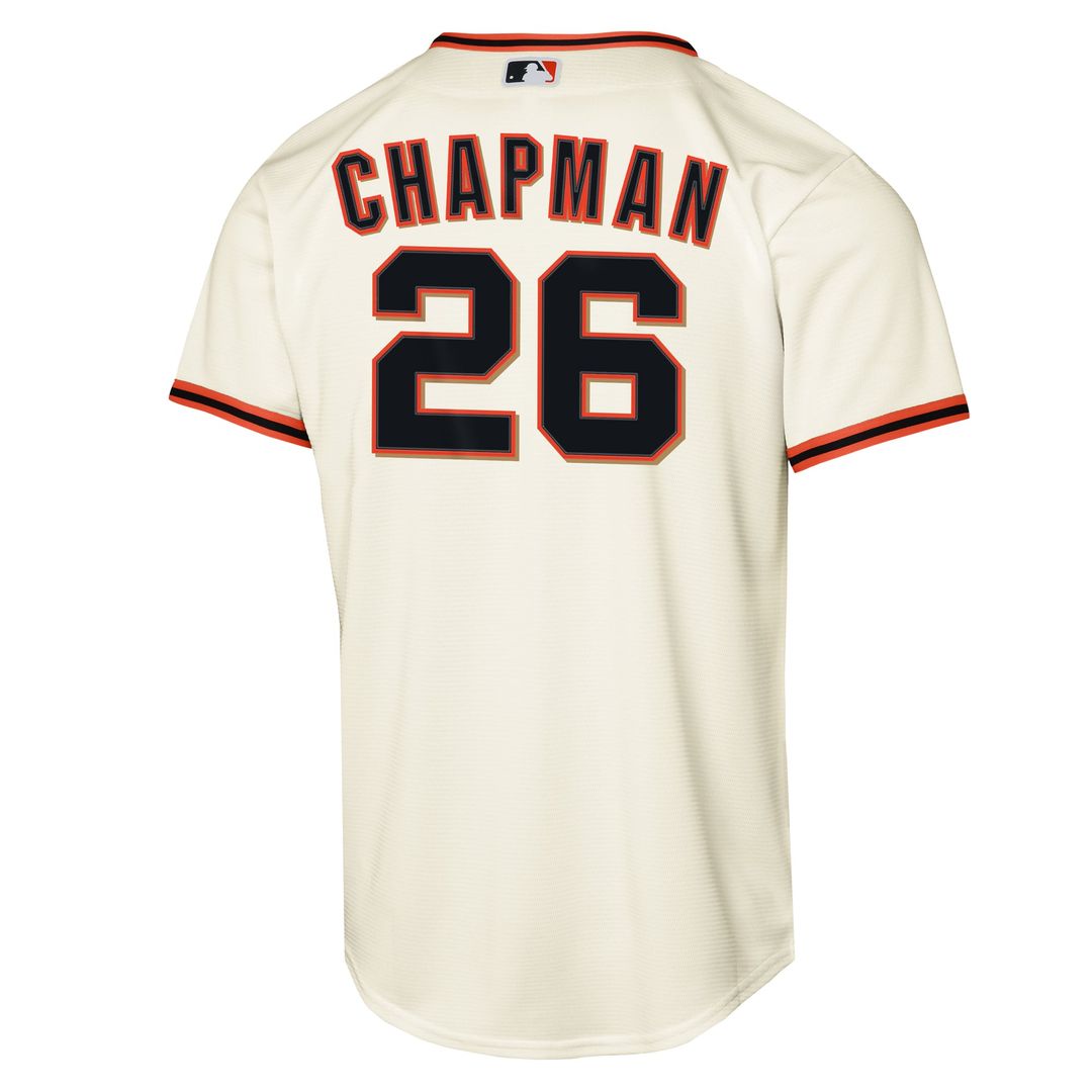 Matt Chapman San Francisco Giants Youth Home Baseline Jersey - White