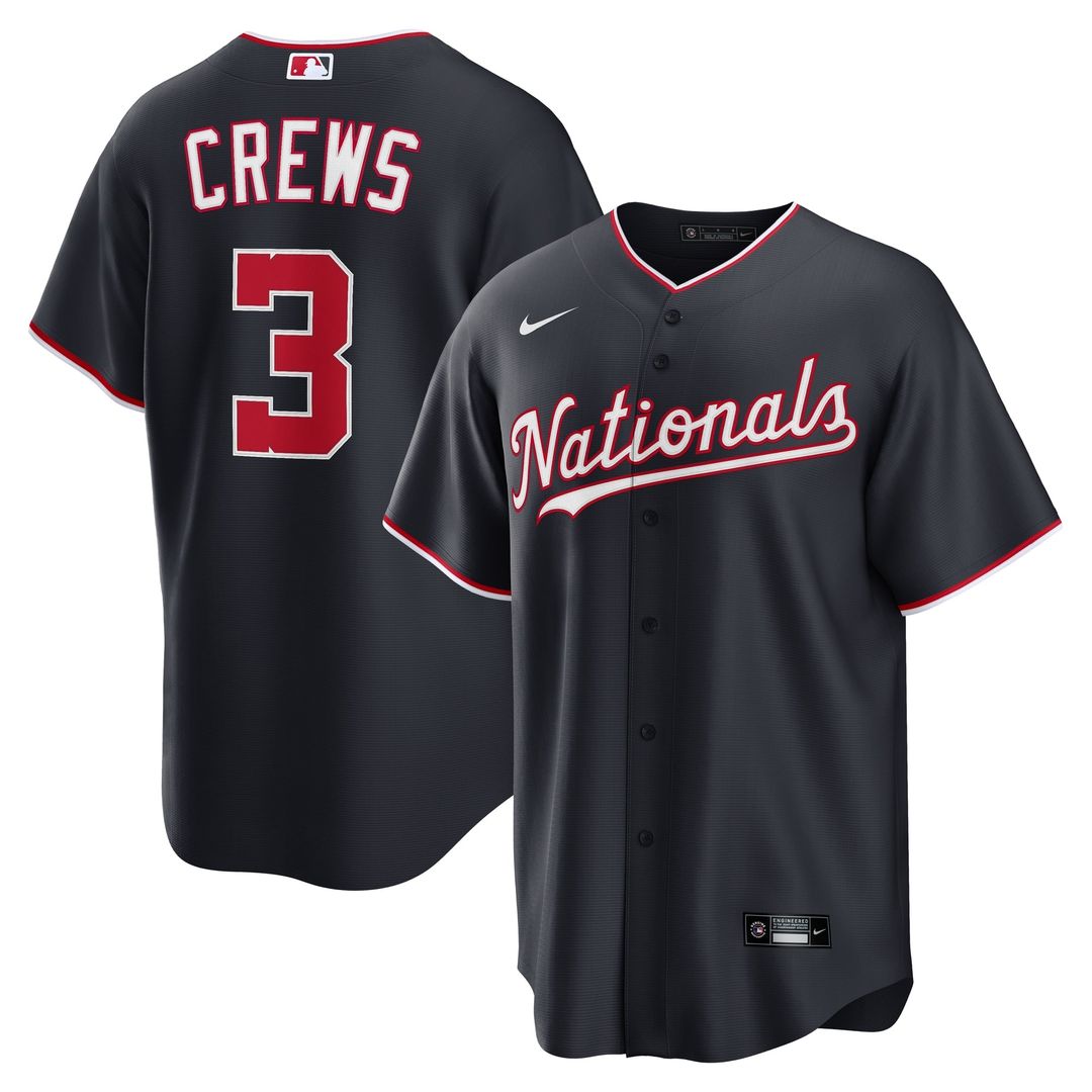 Dylan Crews Washington Nationals Home Replica Jersey - White