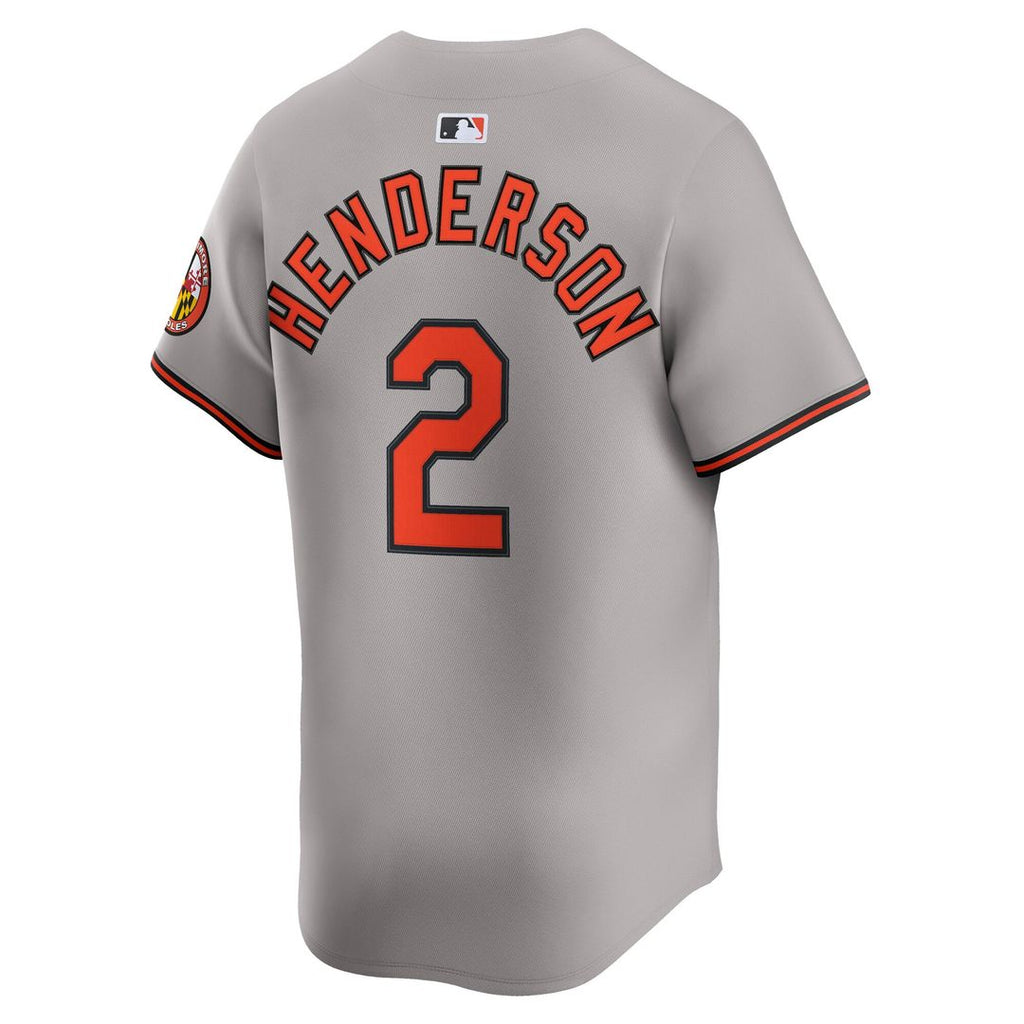 Gunnar Henderson Baltimore Orioles Road Limited Player Jersey - Gray