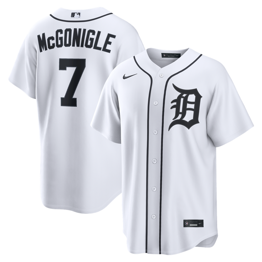 Kevin McGonigle Detroit Tigers Home Replica Jersey - White