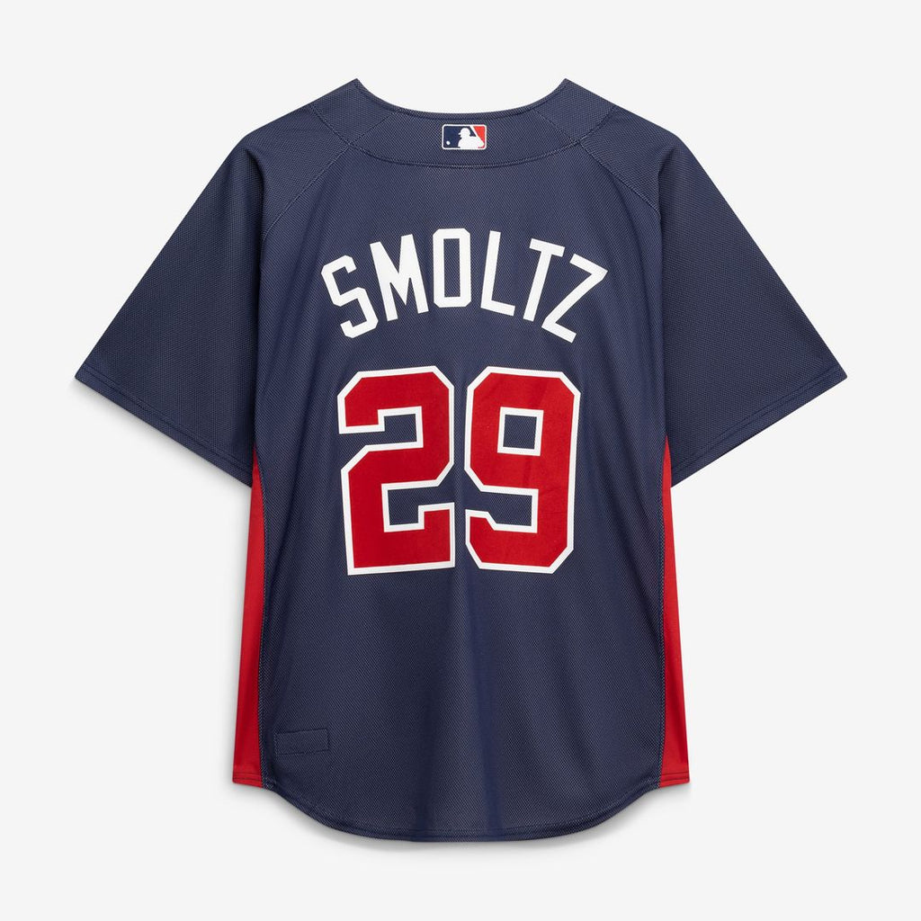 John Smoltz Atlanta Braves Authentic Batting Practice Jersey - Navy
