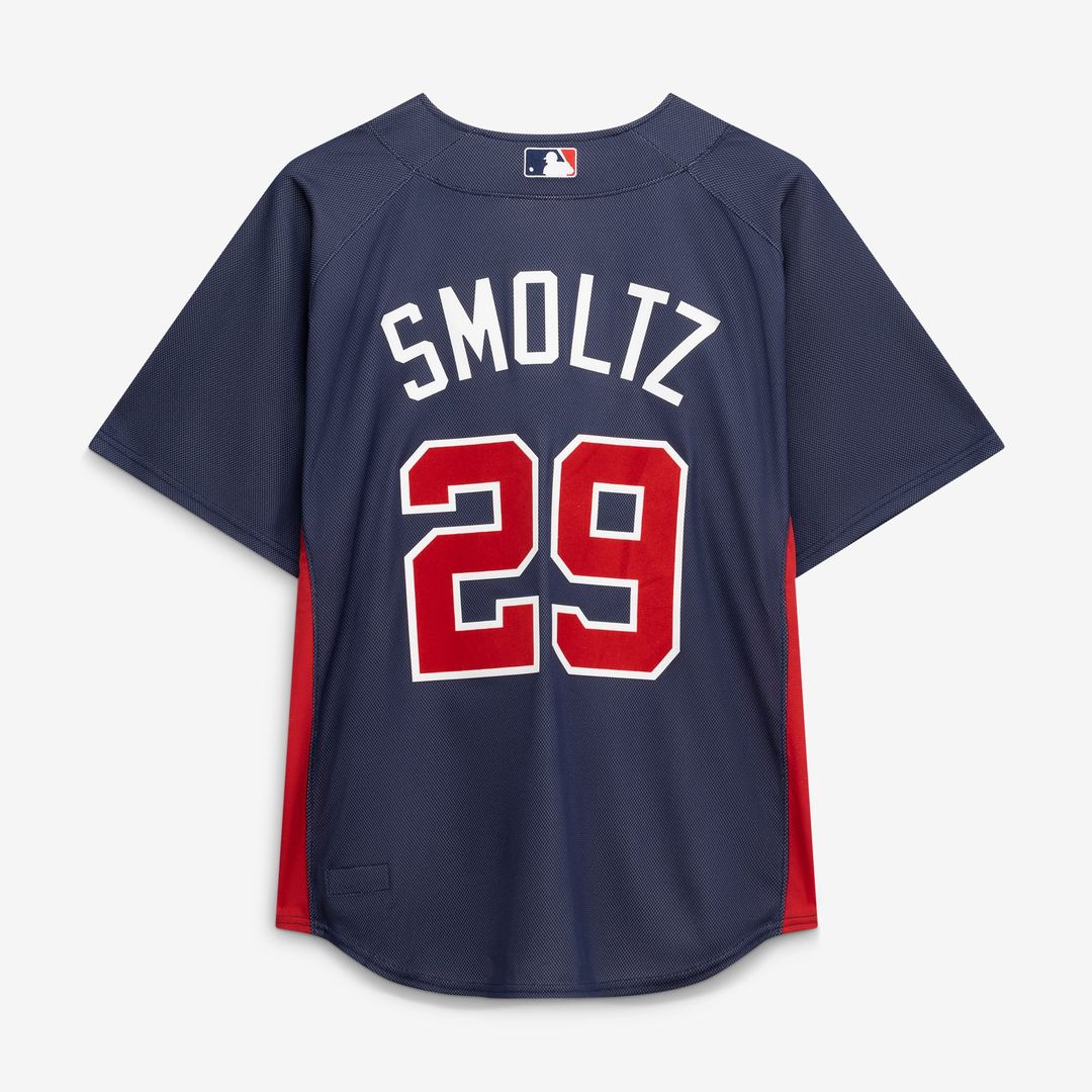 John Smoltz Atlanta Braves Authentic Batting Practice Jersey - Navy