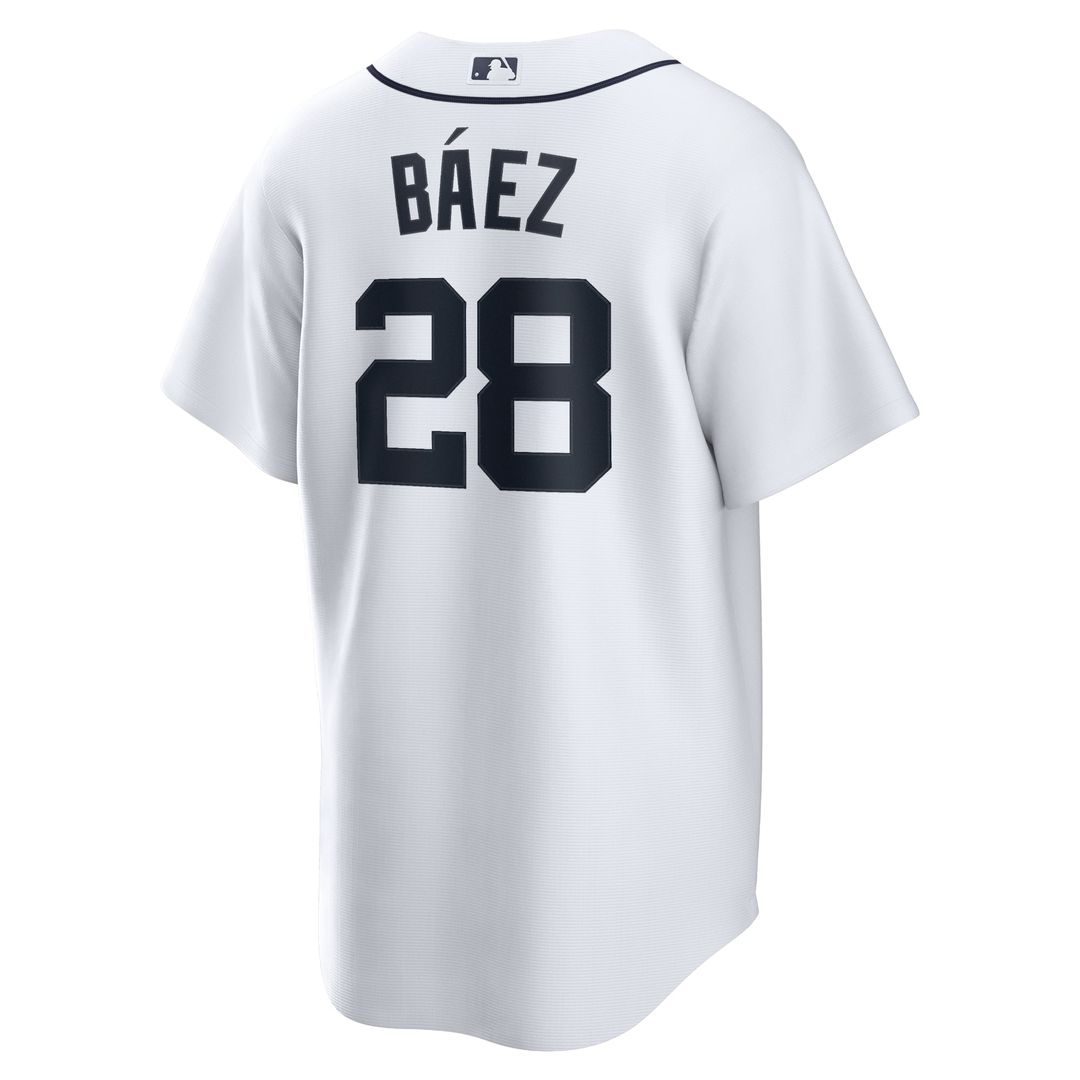 Javier Baez Detroit Tigers Home Replica Player Jersey - White