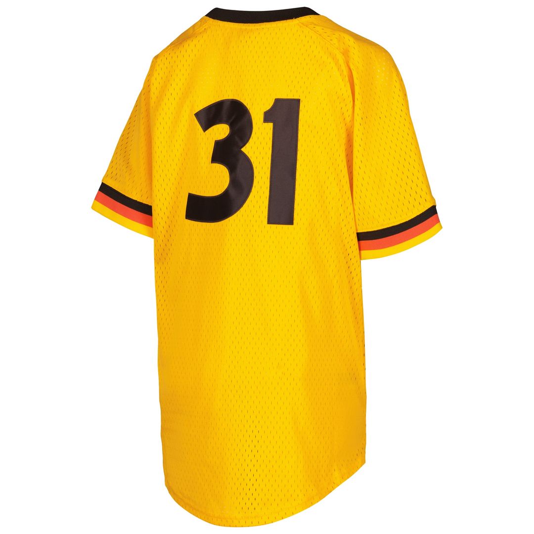 Dave Winfield San Diego Padres Youth Cooperstown Collection Mesh Batting Practice Jersey - Gold