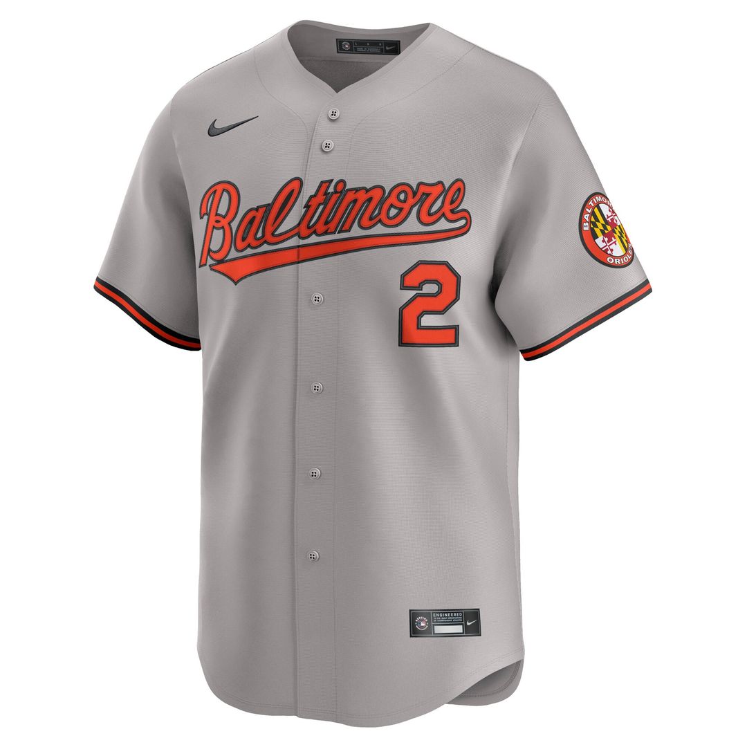 Gunnar Henderson Baltimore Orioles Road Limited Player Jersey - Gray