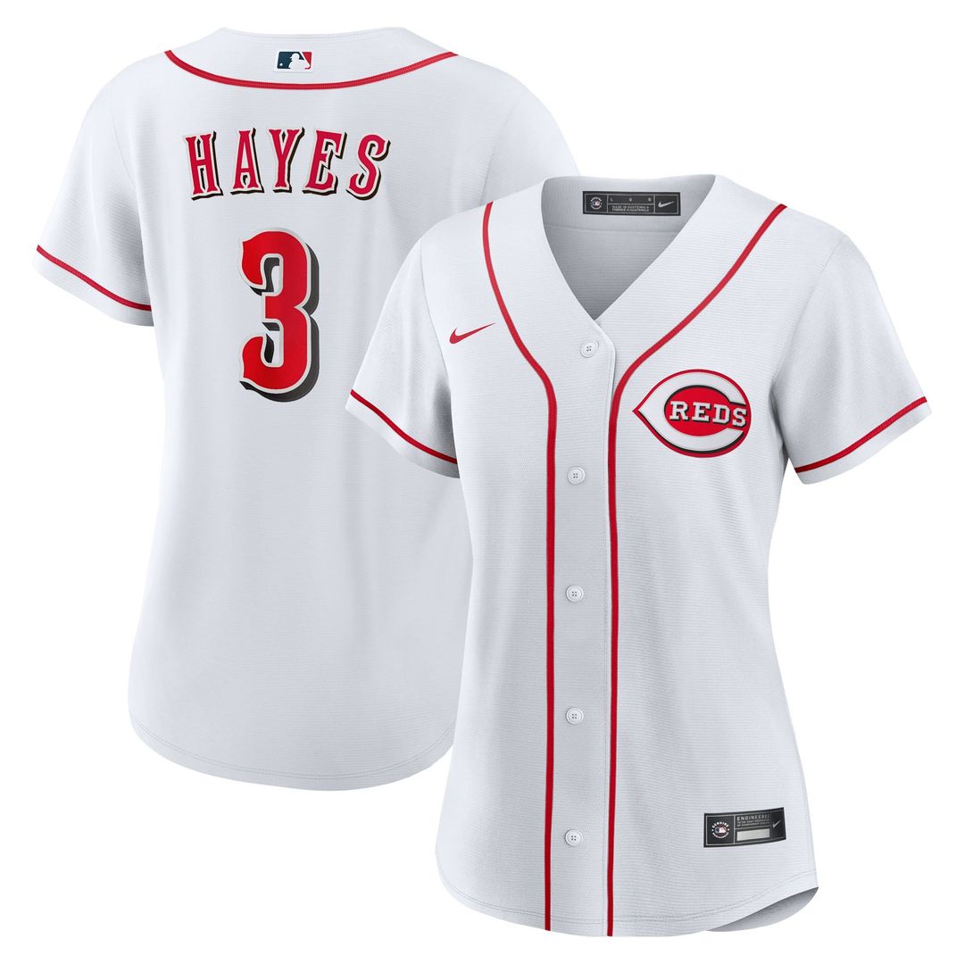 Ke'Bryan Hayes Cincinnati Reds Women's Home Replica Jersey - White
