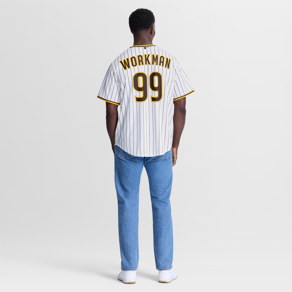 Gage Workman San Diego Padres Home Replica Jersey - White