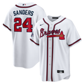 Deion Sanders Atlanta Braves Home Retired Player Replica Jersey - White