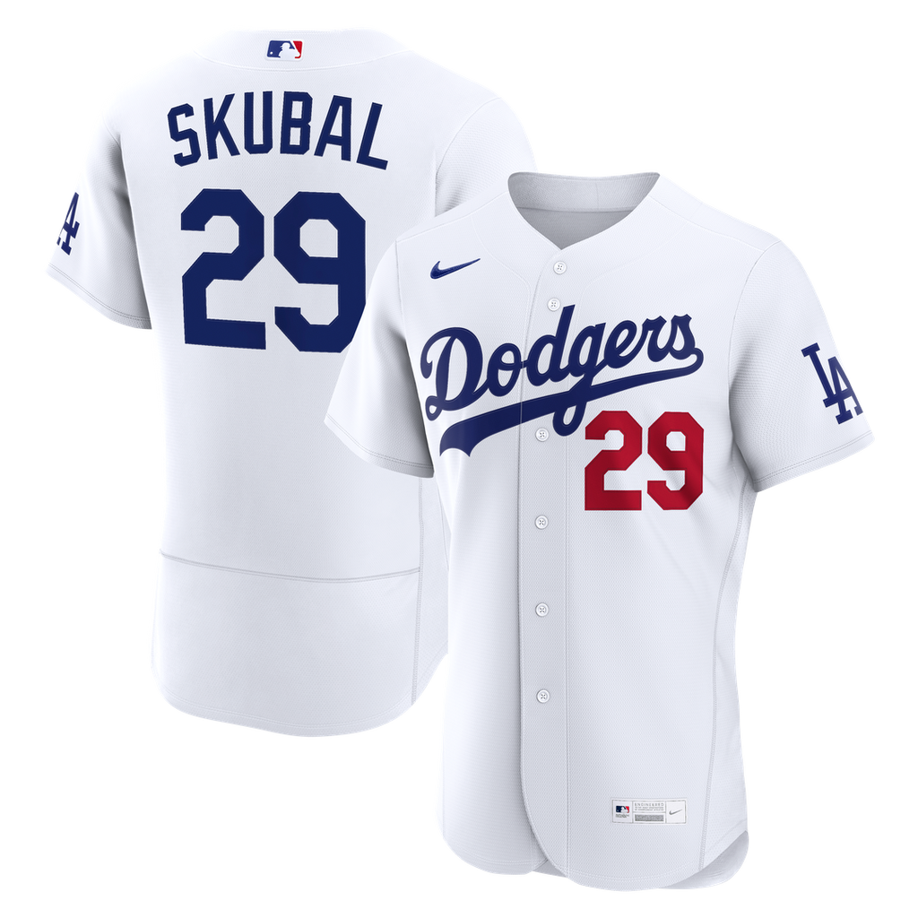 Tarik Skubal Los Angeles Dodgers Home Authentic Jersey - White