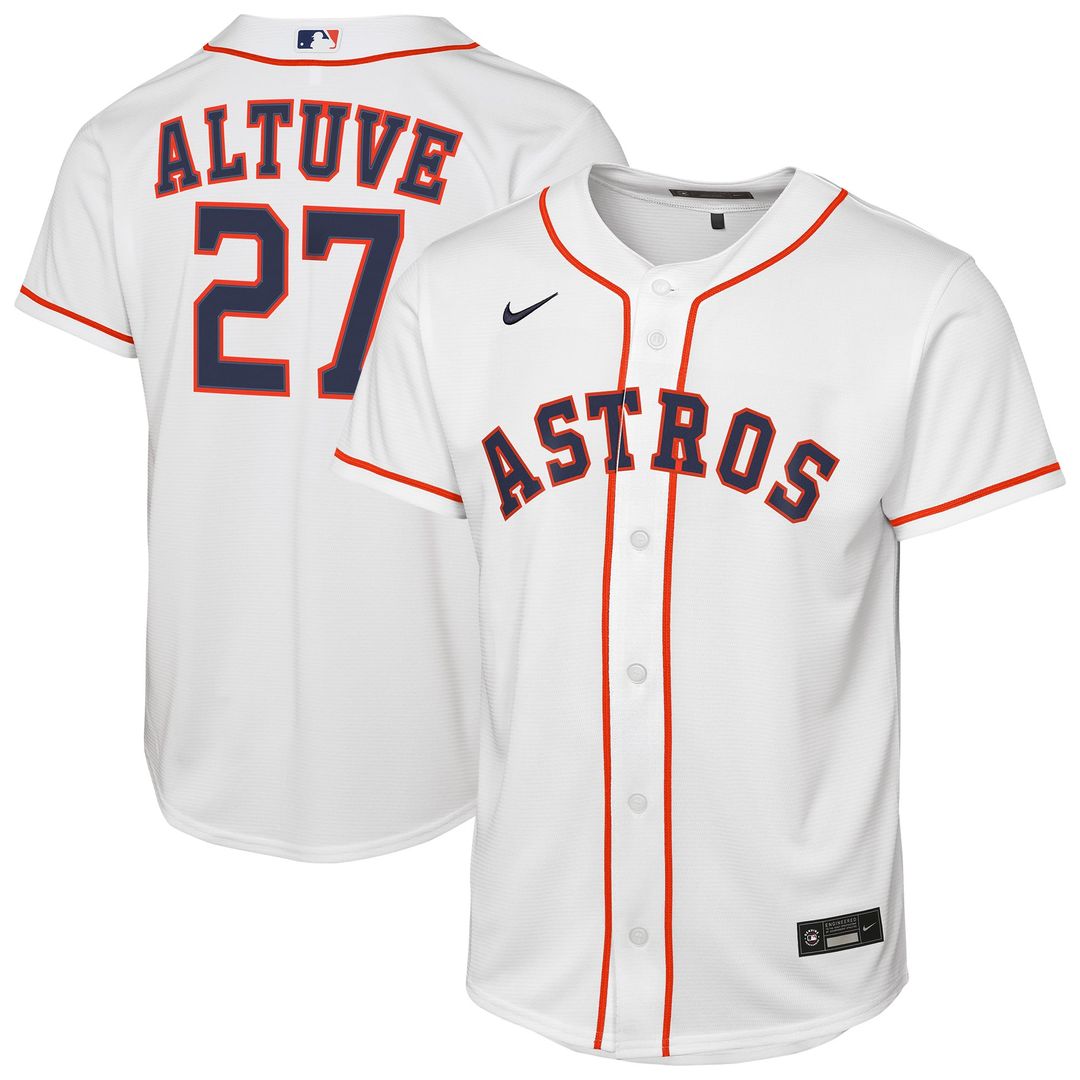 Jose Altuve Houston Astros Youth Home Replica Jersey - White