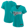 Miami Marlins Women's Alternate Replica Jersey - Teal