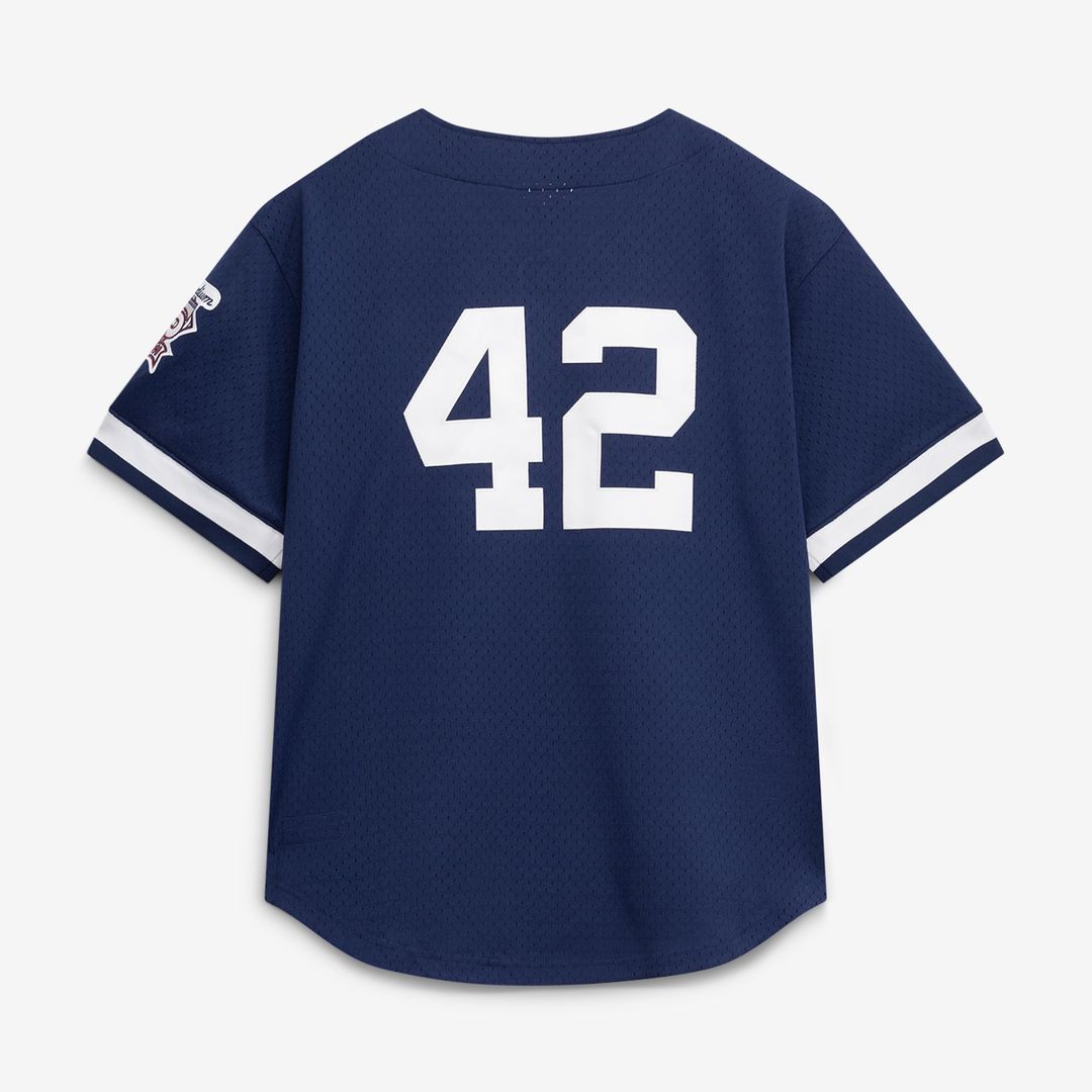 Mariano Rivera New York Yankees Cooperstown Collection Mesh Batting Practice Button - Up Jersey - Navy