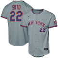 Juan Soto New York Mets Youth Road Stadium Jersey - Gray