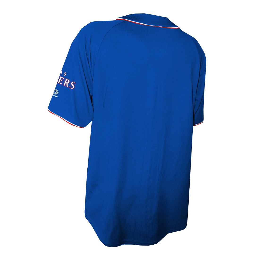 Texas Rangers Stitches Team Color Full - Button Fashion Jersey - Royal