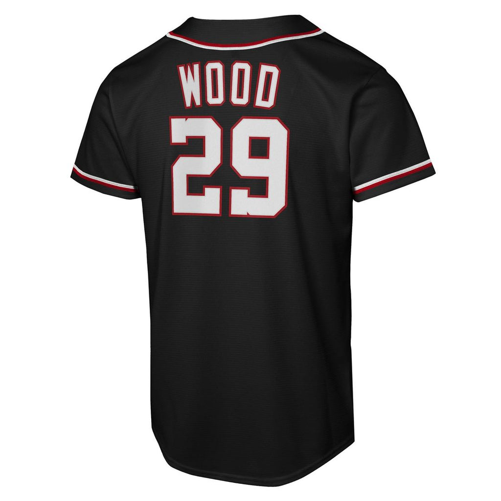 James Wood Washington Nationals Youth Fashion Replica Player Jersey - Black