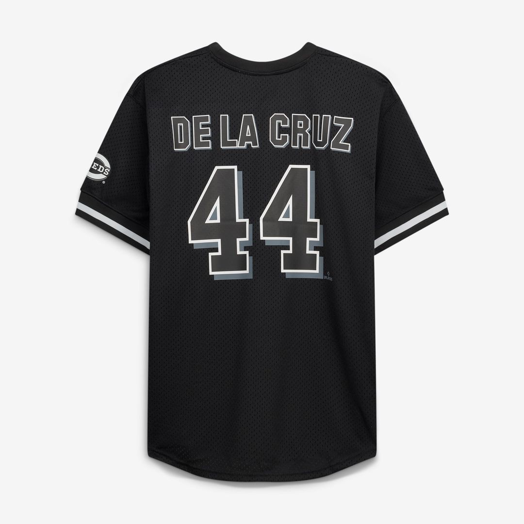 Elly De La Cruz Cincinnati Reds Fanatics Big & Tall Heavyweight Mesh Jersey - Black/White
