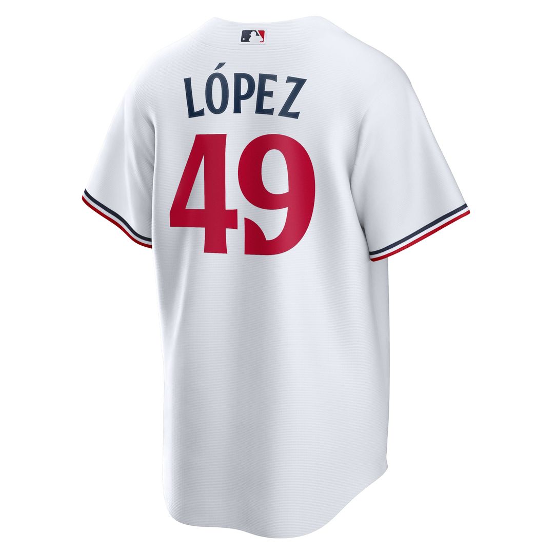 Pablo López Minnesota Twins Home Replica Player Jersey - White