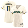 Jackson Chourio Milwaukee Brewers Women's Home Replica Jersey - Cream