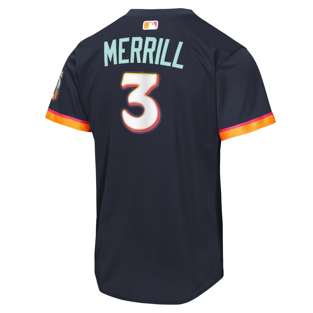 Jackson Merrill San Diego Padres Youth 2026 City Connect Stadium Jersey - Obsidian
