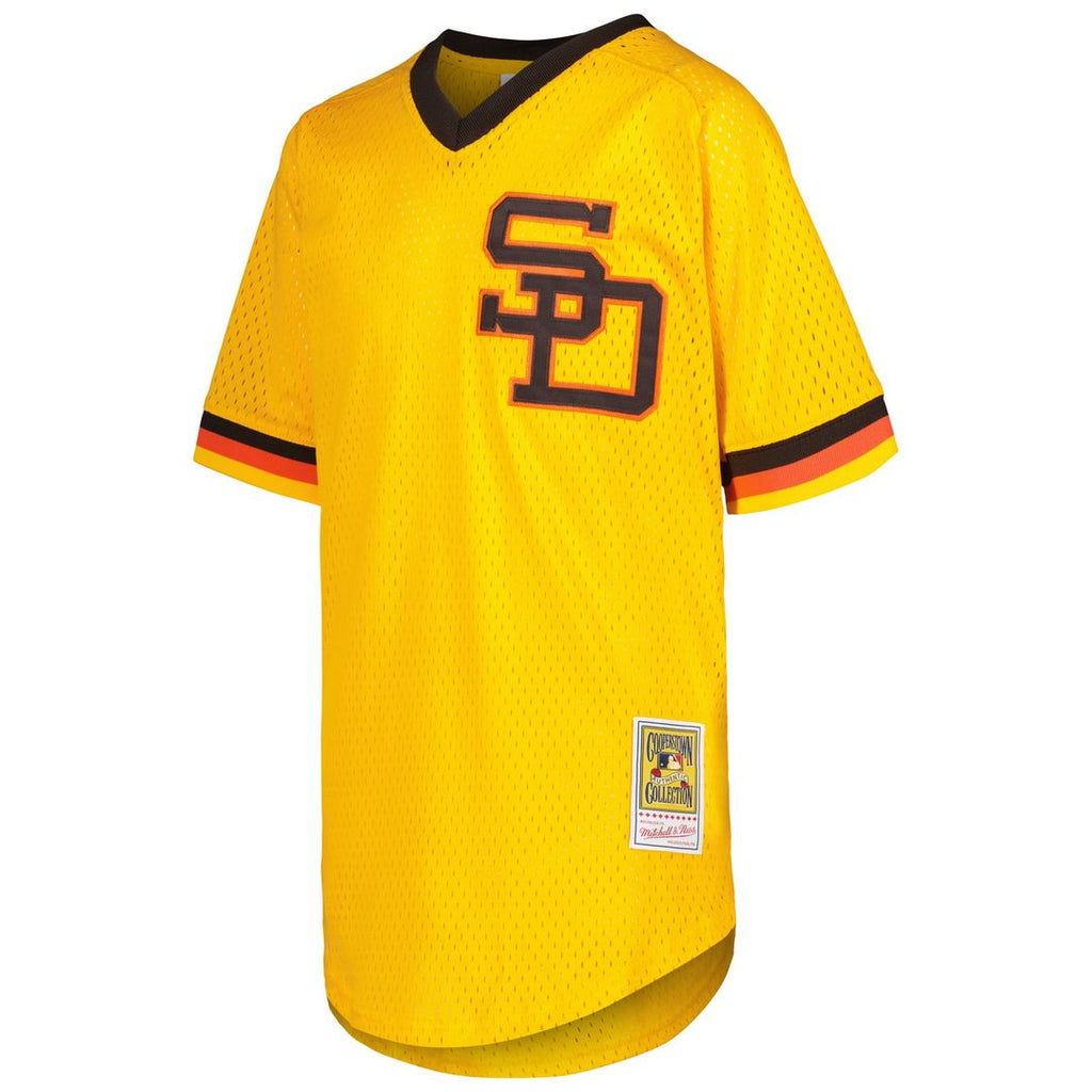 Dave Winfield San Diego Padres Youth Cooperstown Collection Mesh Batting Practice Jersey - Gold