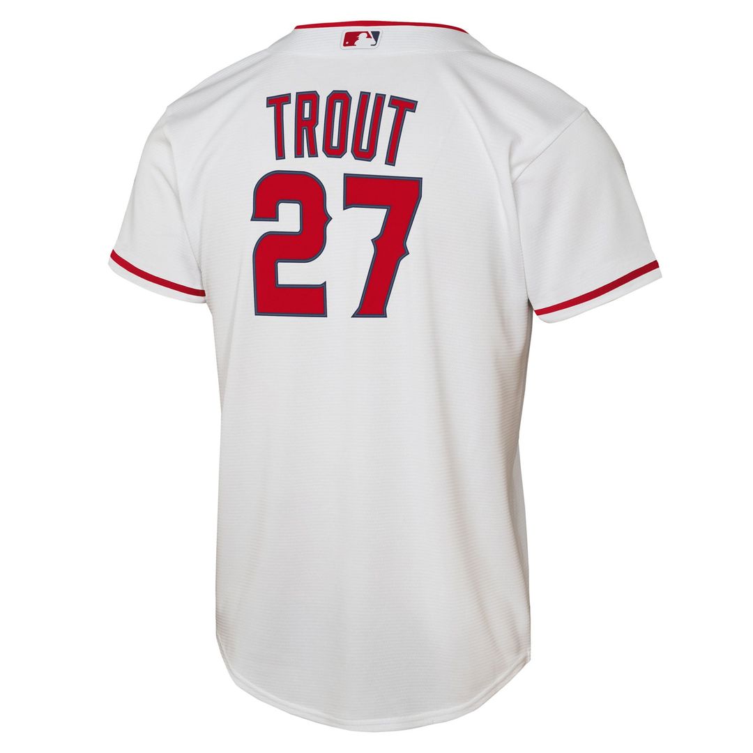 Mike Trout Los Angeles Angels Youth Home Replica Player Jersey - White