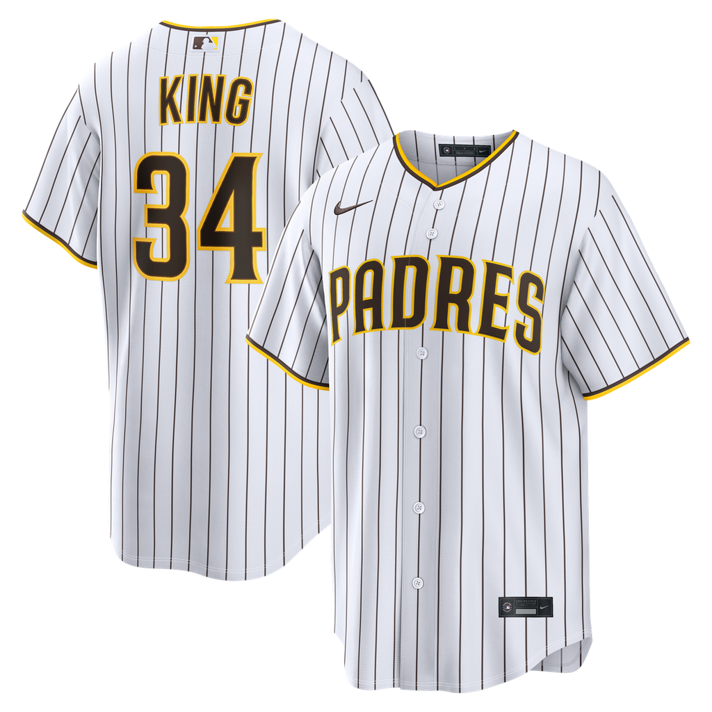 Michael King San Diego Padres Home Replica Jersey - White