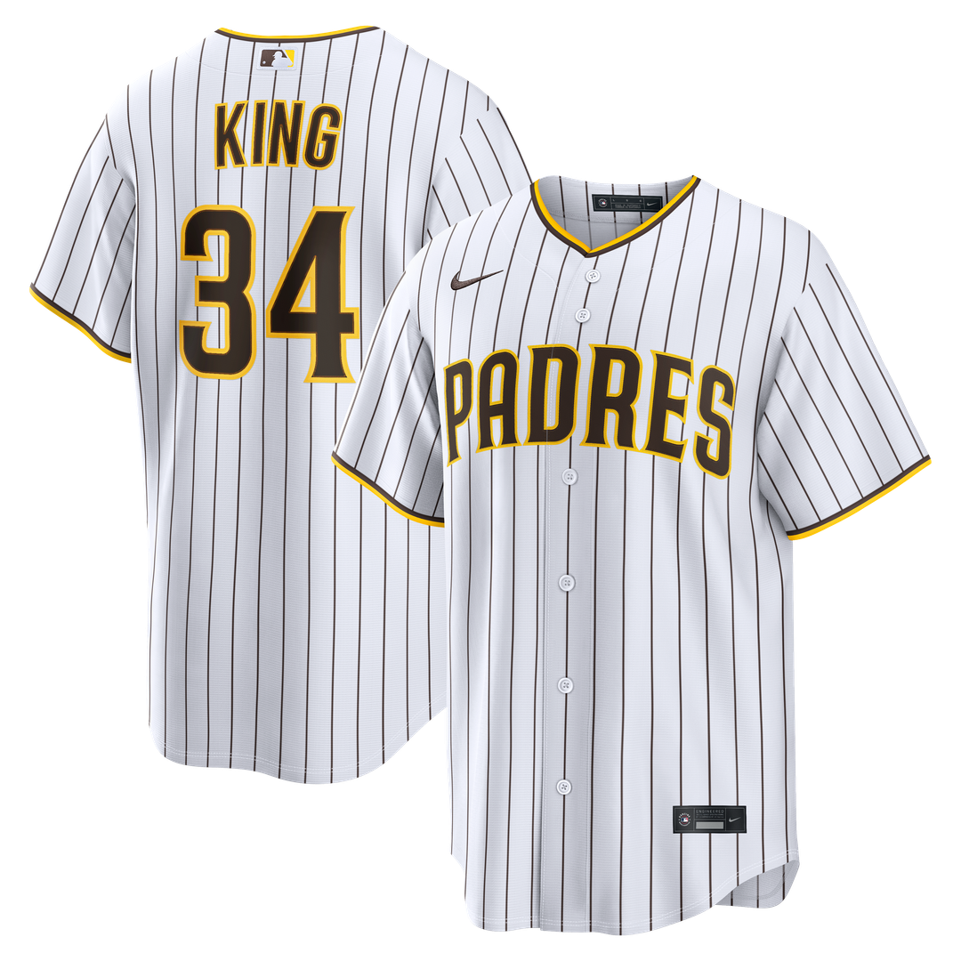 Michael King San Diego Padres Home Replica Jersey - White