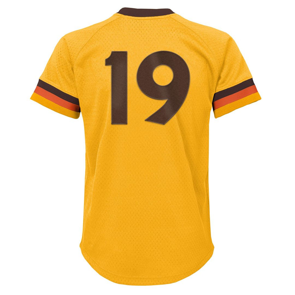Tony Gwynn San Diego Padres Youth Cooperstown Collection Mesh Batting Practice Jersey - Gold