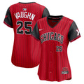 Andrew Vaughn Chicago White Sox Women's 2025 City Connect Limited Player Jersey - Red/Black