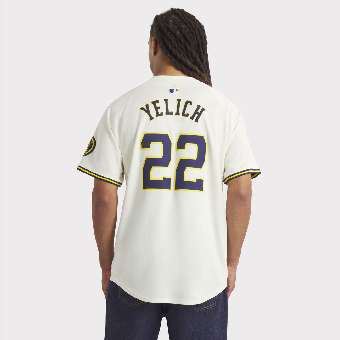Christian Yelich Milwaukee Brewers Home Limited Player Jersey - Cream