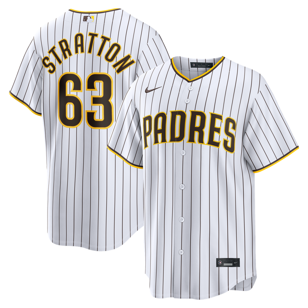 Hunter Stratton San Diego Padres Home Replica Jersey - White