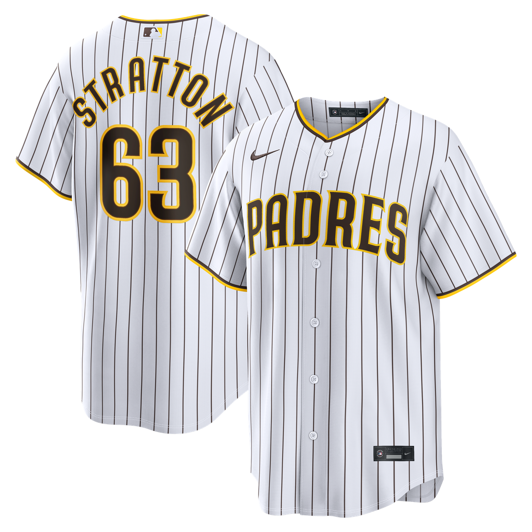 Hunter Stratton San Diego Padres Home Replica Jersey - White