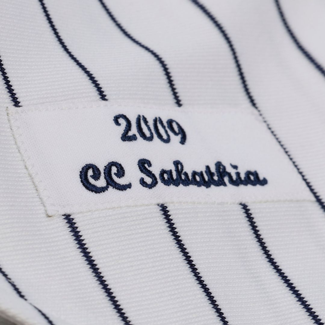 CC Sabathia New York Yankees 2009 Cooperstown Collection Authentic Jersey - White