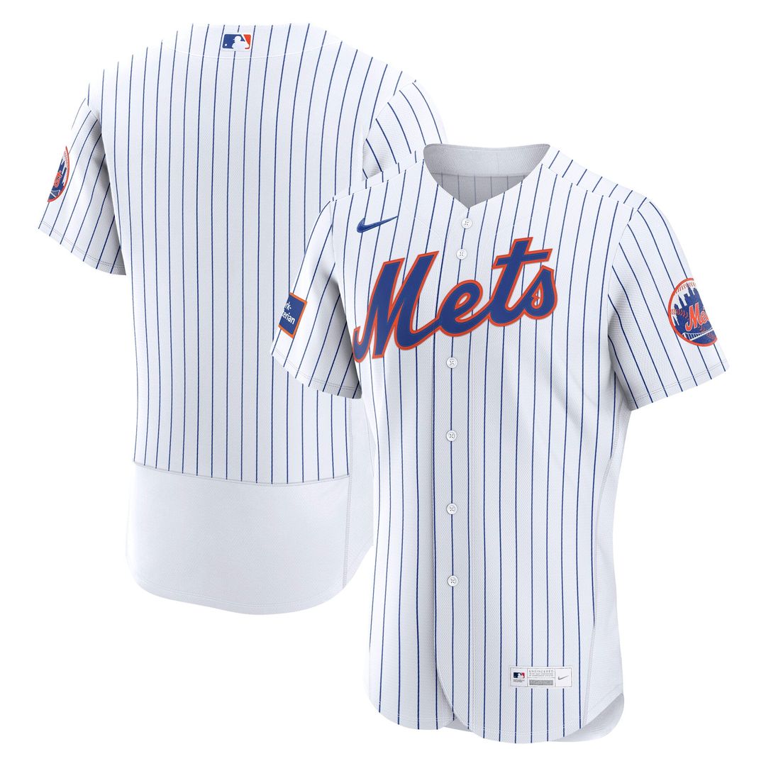 New York Mets Alternate Sponsor Patch Authentic Jersey - Black