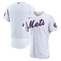 New York Mets Home Sponsor Patch Authentic Jersey - White