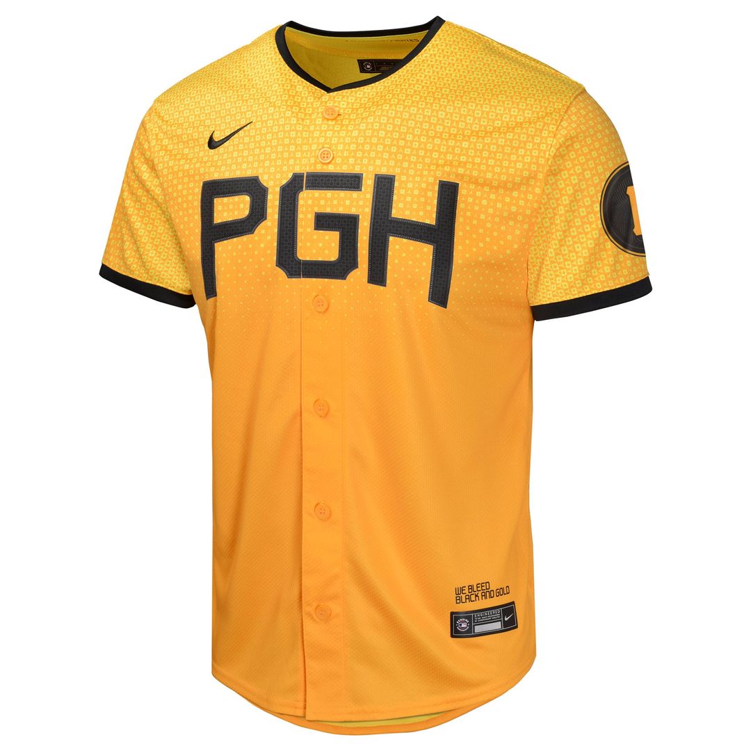 Pittsburgh Pirates Youth City Connect Limited Jersey - Gold