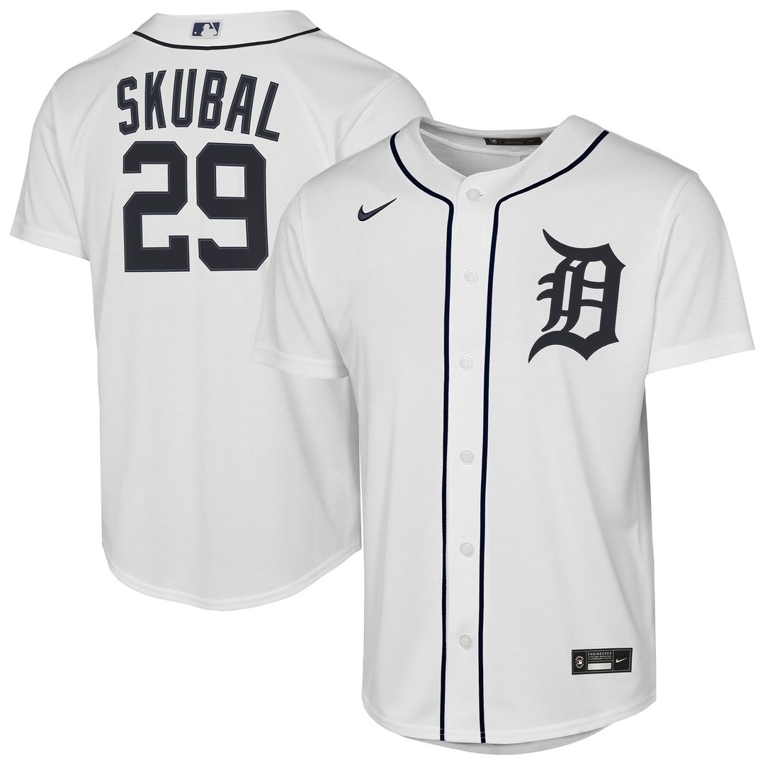 Tarik Skubal Detroit Tigers Youth Home Replica Player Jersey - White
