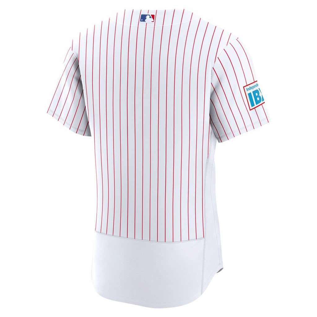 Philadelphia Phillies Home Sponsor Patch Authentic Jersey - White
