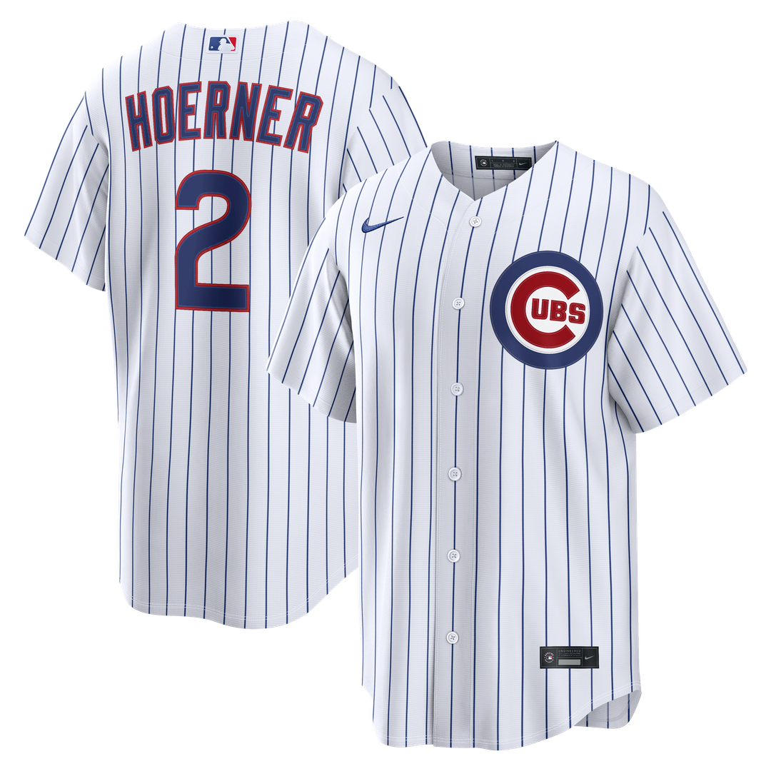 Nico Hoerner Chicago Cubs Home Replica Jersey - White