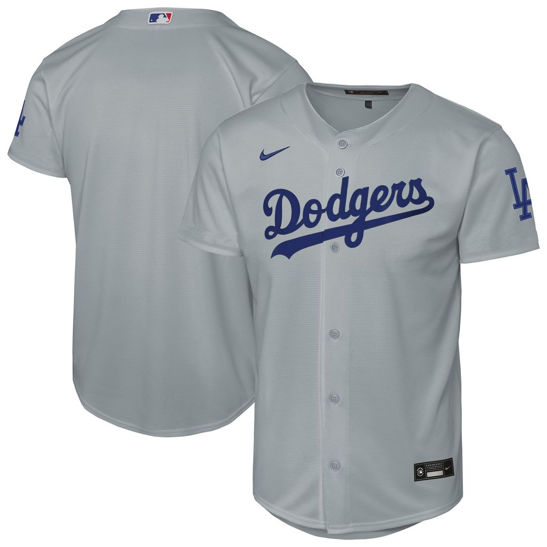 Los Angeles Dodgers Youth Alternate Stadium Jersey - Gray